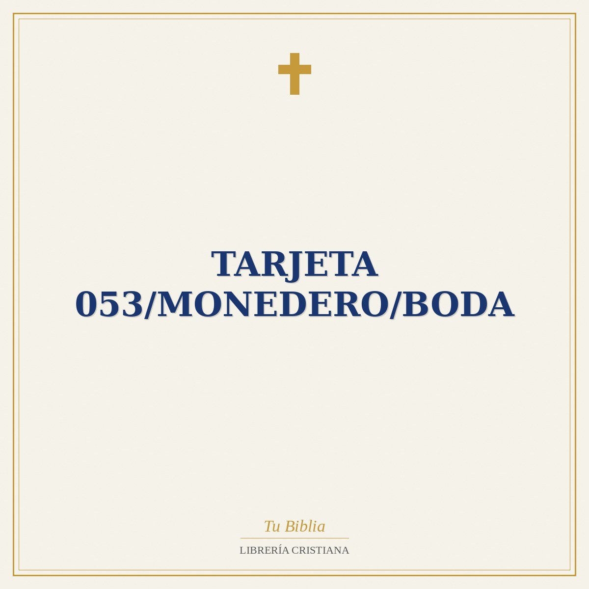 Tarjeta 053/Monedero/Boda 1 Tarjeta 053/Monedero/Boda