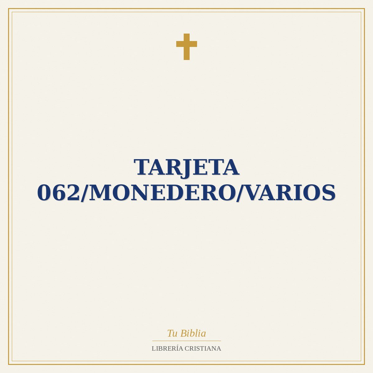 Tarjeta 062/Monedero/Varios 1 Tarjeta 062/Monedero/Varios
