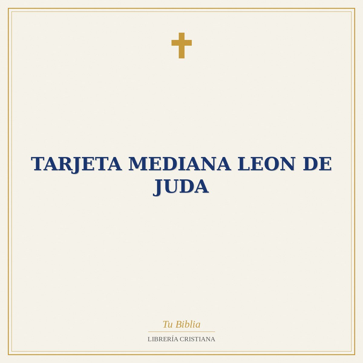 Tarjeta Mediana Leon De Juda 1 Tarjeta Mediana Leon De Juda