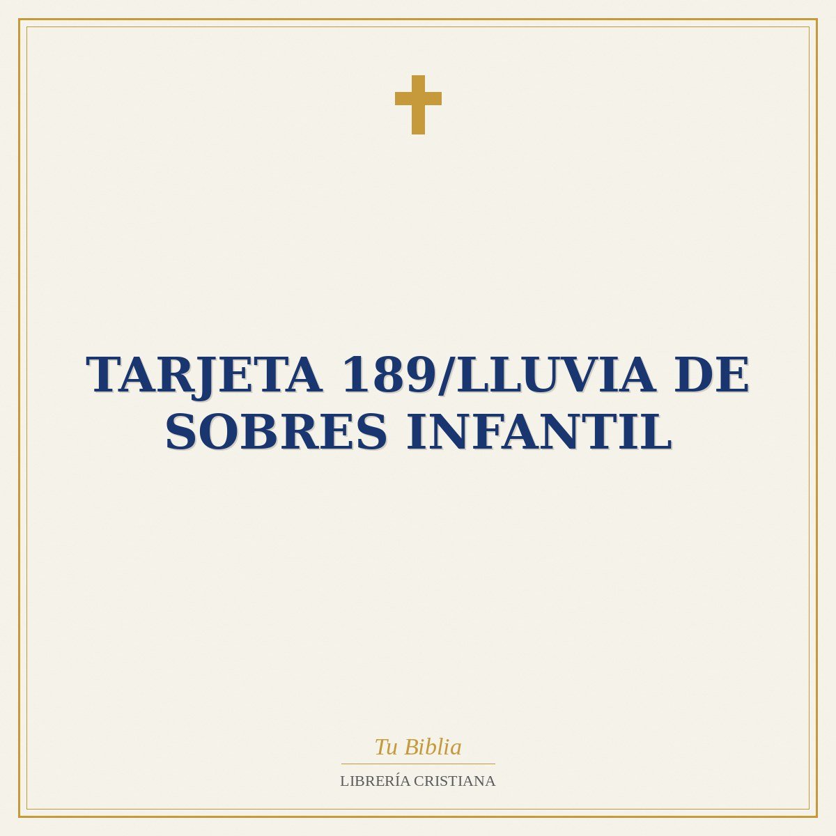 Tarjeta 189/Lluvia De Sobres Infantil 1 Tarjeta 189/Lluvia De Sobres Infantil