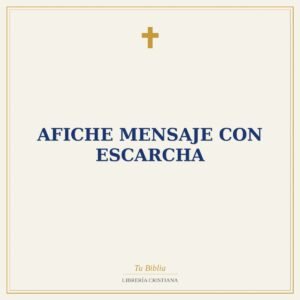 Afiche mensaje con escarcha