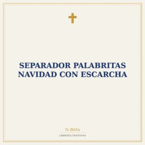 Separador palabritas navidad con escarcha