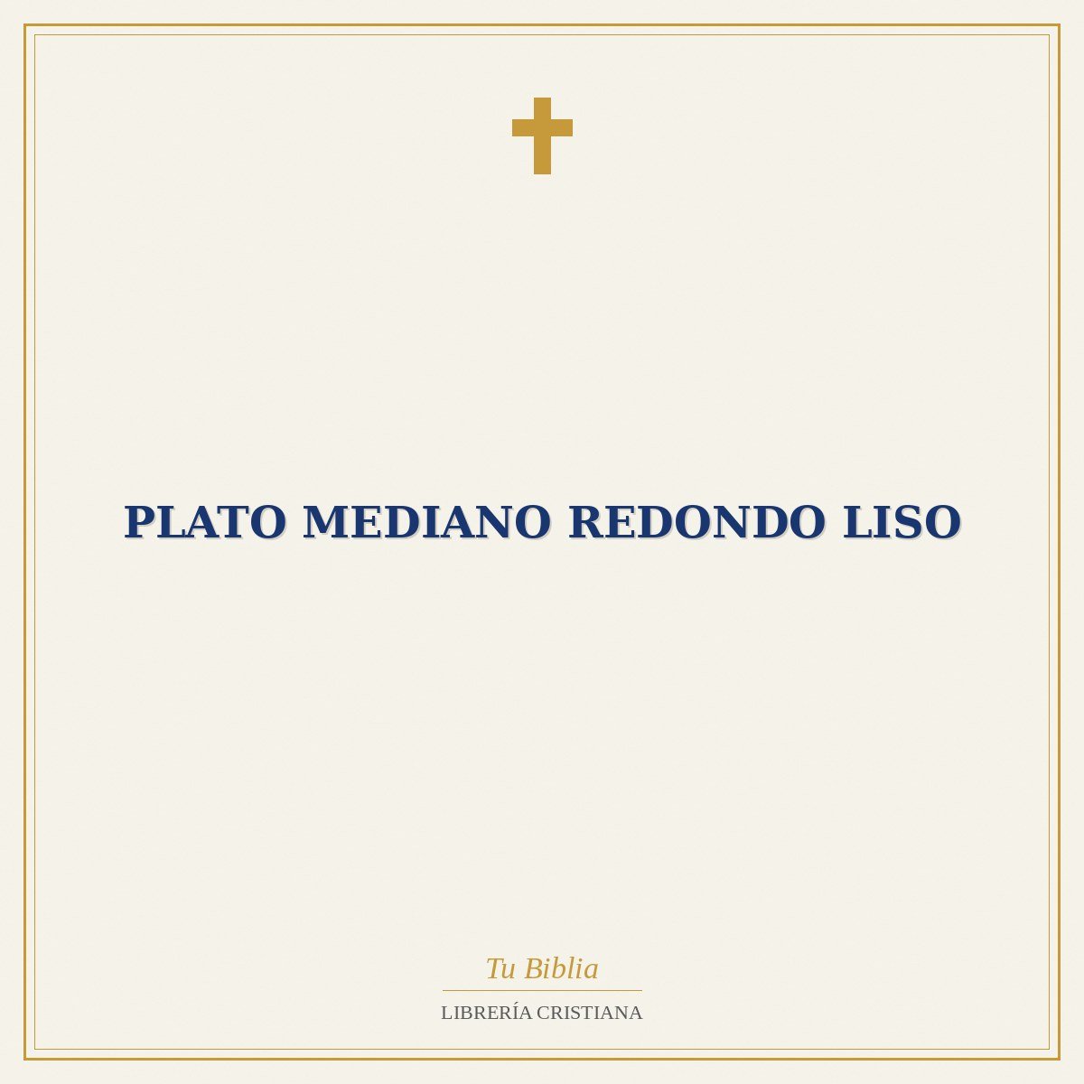 Plato Mediano Redondo Liso 1 Plato Mediano Redondo Liso