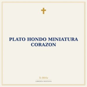 Plato Hondo Miniatura Corazon