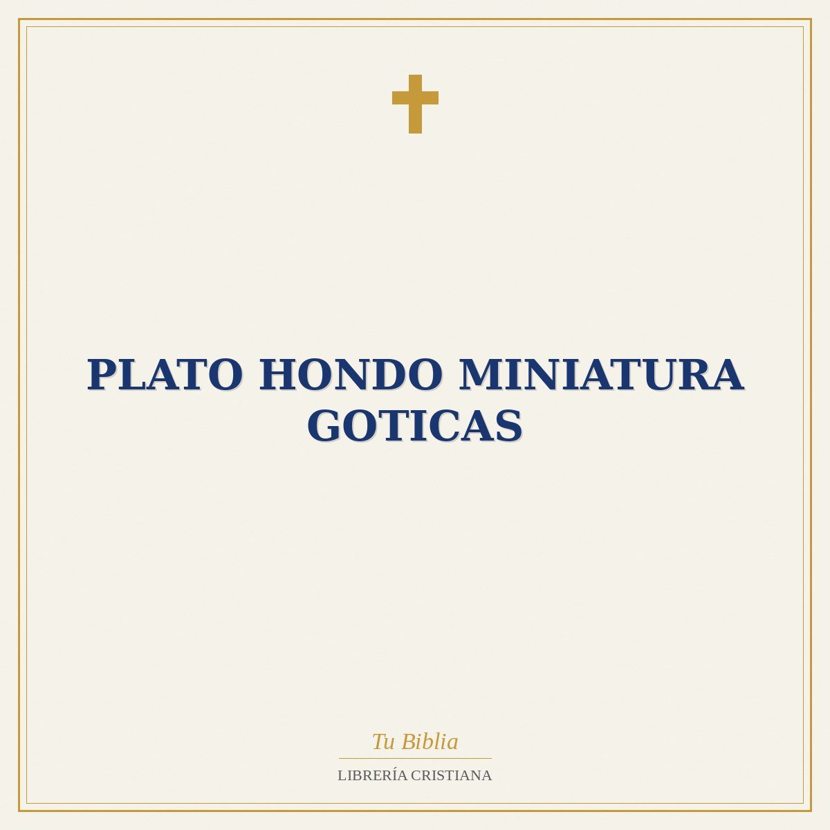 Plato Hondo Miniatura Goticas 1 Plato Hondo Miniatura Goticas