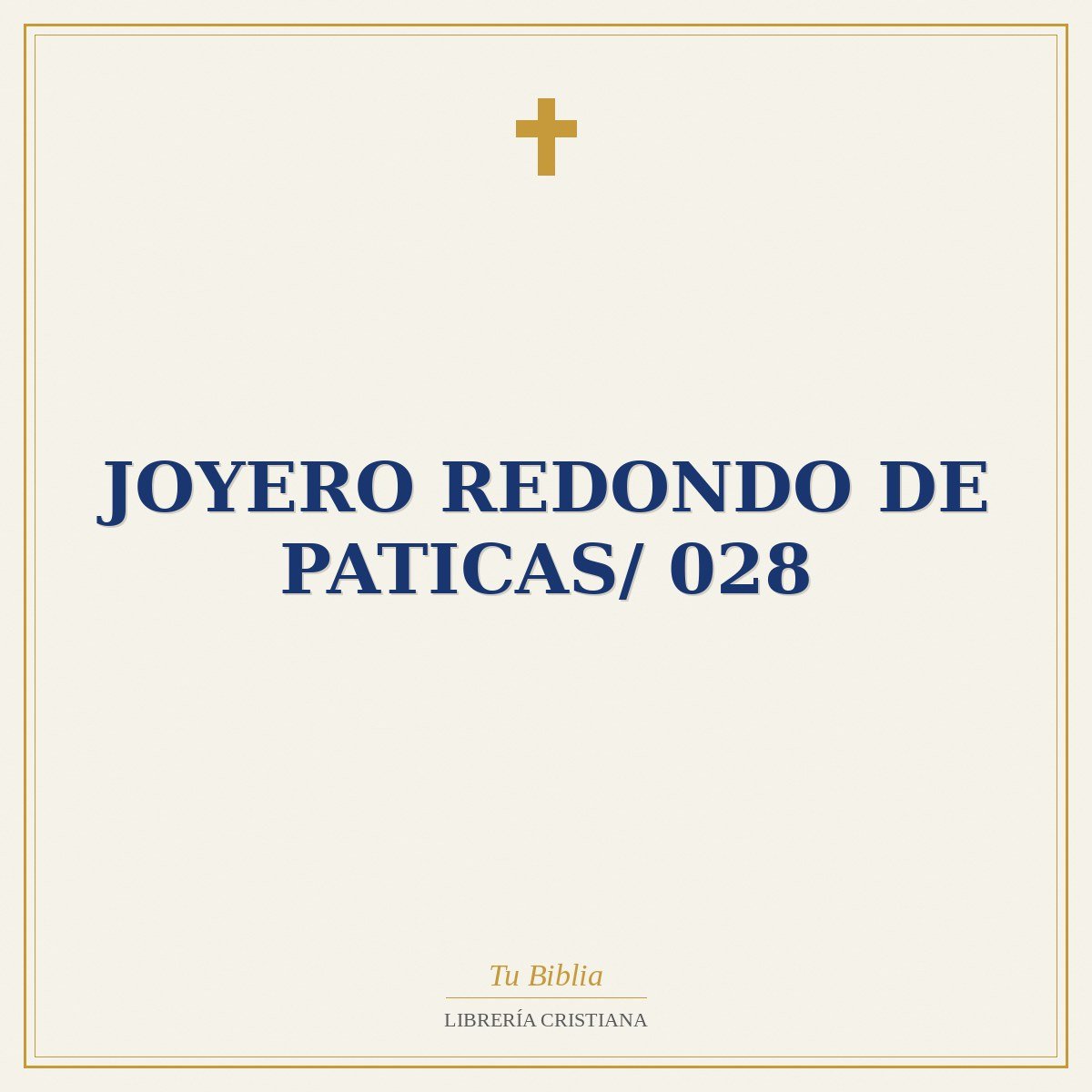 Joyero Redondo De Paticas/ 028 1 Joyero Redondo De Paticas/ 028