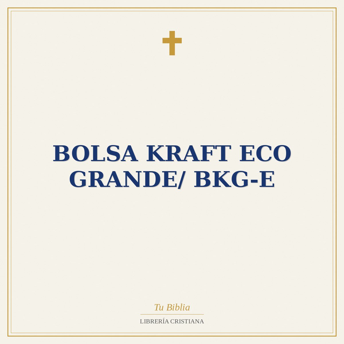 Bolsa Kraft Eco Grande/ BKG-E 1 Bolsa Kraft Eco Grande/ BKG-E