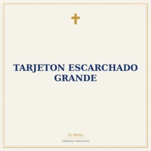 Tarjeton Escarchado Grande