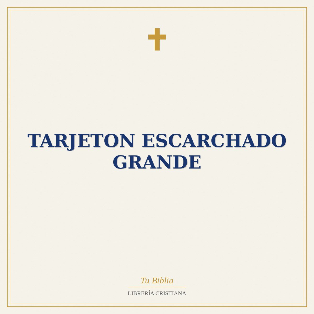 Tarjeton Escarchado Grande 1 Tarjeton Escarchado Grande