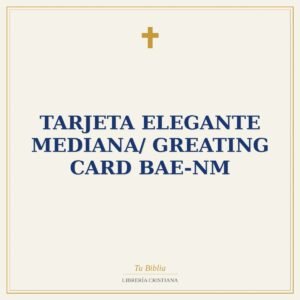 Tarjeta Elegante Mediana/ Greating Card BAE-NM