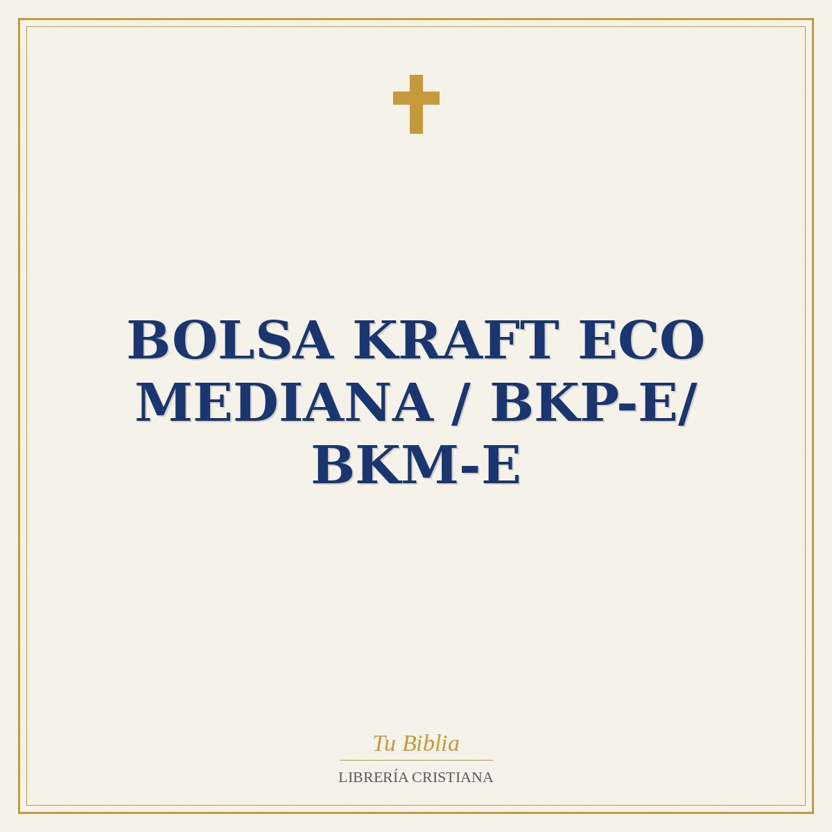 Bolsa Kraft Eco Mediana / BKP-E/ BKM-E 1 Bolsa Kraft Eco Mediana / BKP-E/ BKM-E