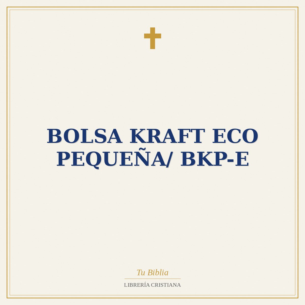 Bolsa Kraft Eco Pequeña/ BKP-E 1 Bolsa Kraft Eco Pequeña/ BKP-E
