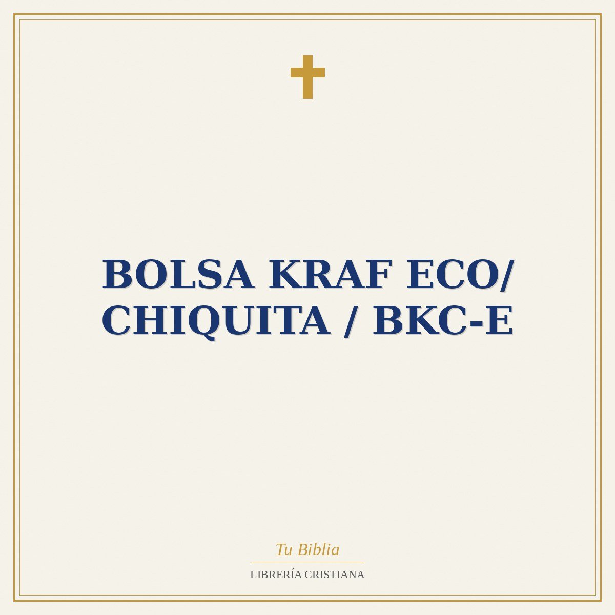 Bolsa Kraf Eco/ Chiquita / BKC-E 1 Bolsa Kraf Eco/ Chiquita / BKC-E
