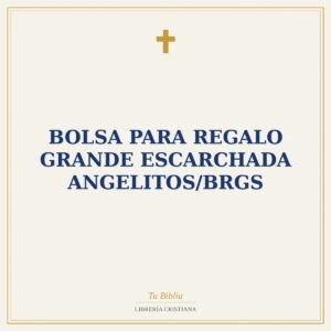 Bolsa Para Regalo Grande Escarchada Angelitos/BRGS