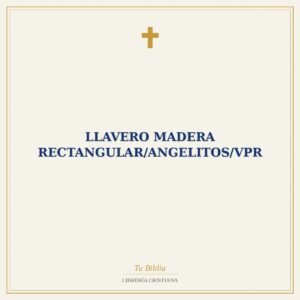 Llavero Madera Rectangular/Angelitos/VPR