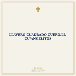 Llavero Cuadrado Cuero/LL-CU/Angelitos