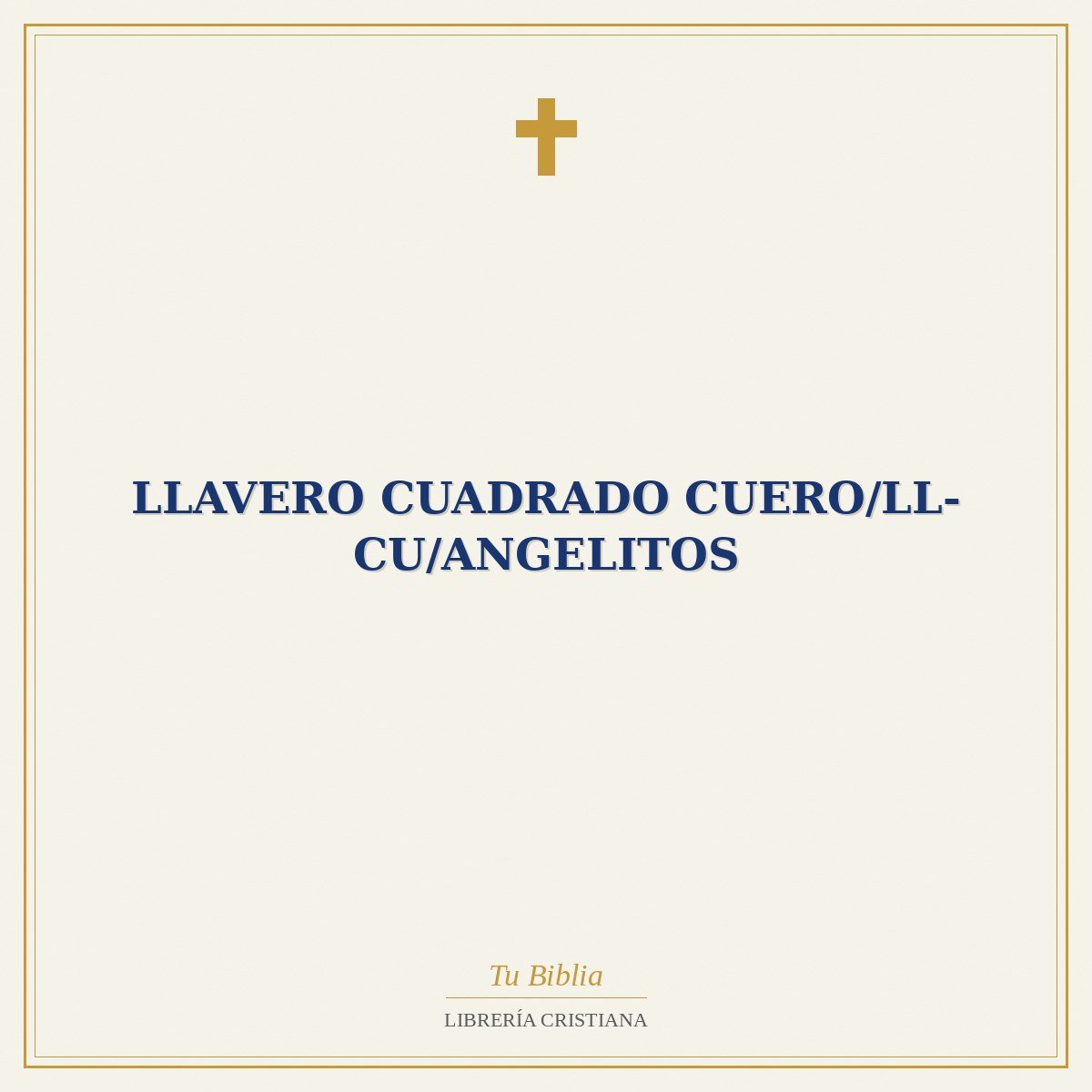 Llavero Cuadrado Cuero/LL-CU/Angelitos 1 Llavero Cuadrado Cuero/LL-CU/Angelitos