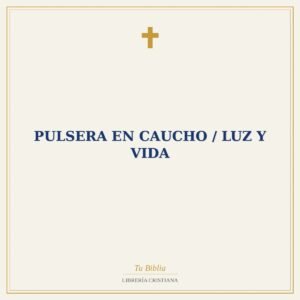 Pulsera En Caucho / Luz Y Vida