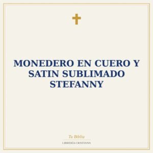 Monedero en Cuero Y Satin Sublimado Stefanny