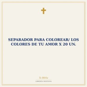 Separador Para Colorear/ Los Colores De Tu Amor x 20 un.