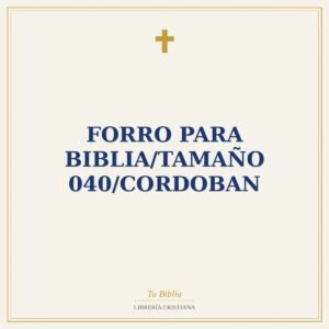 Forro Para Biblia/Tamaño 040/Cordoban
