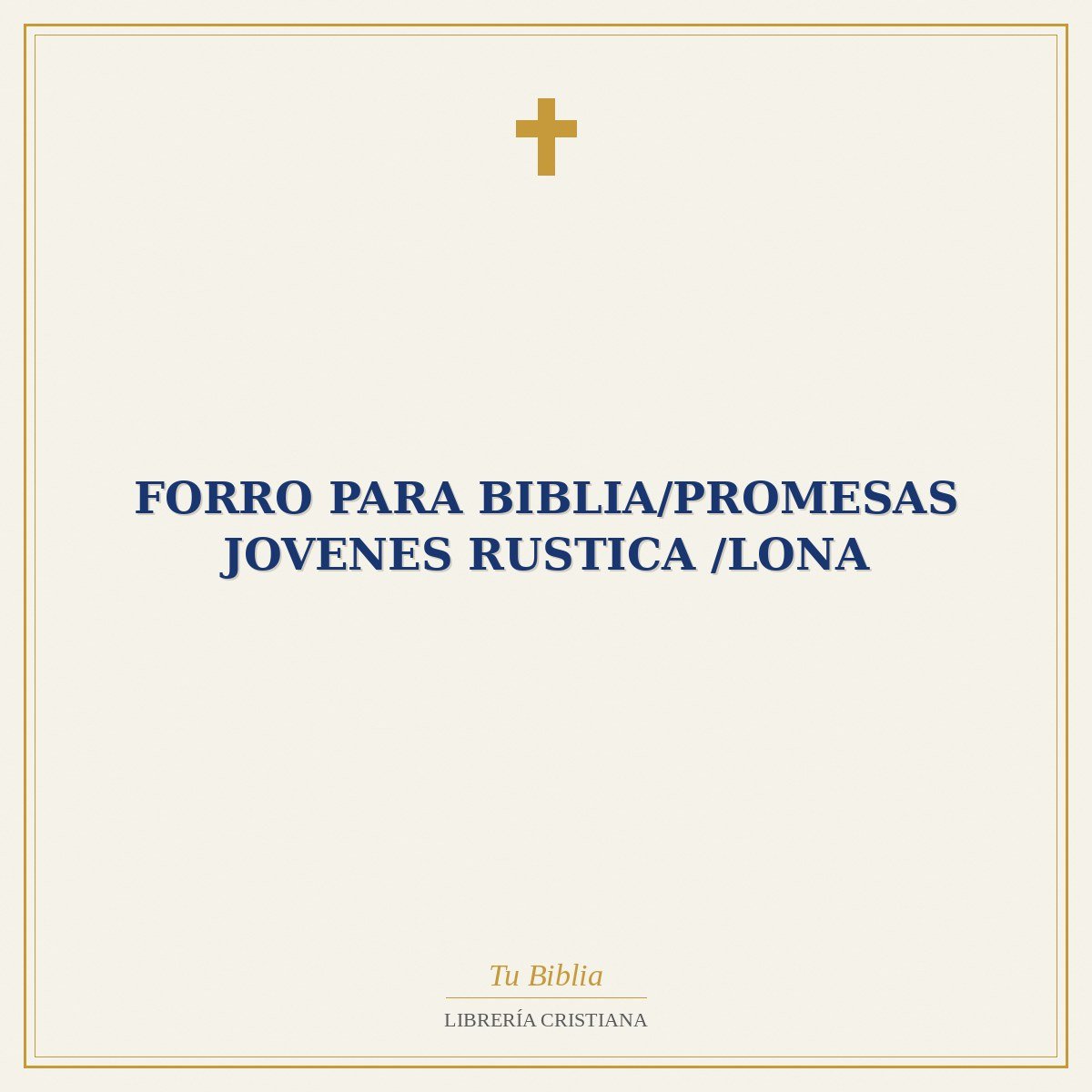 Forro Para Biblia/Promesas Jovenes Rustica /Lona 1 Forro Para Biblia/Promesas Jovenes Rustica /Lona