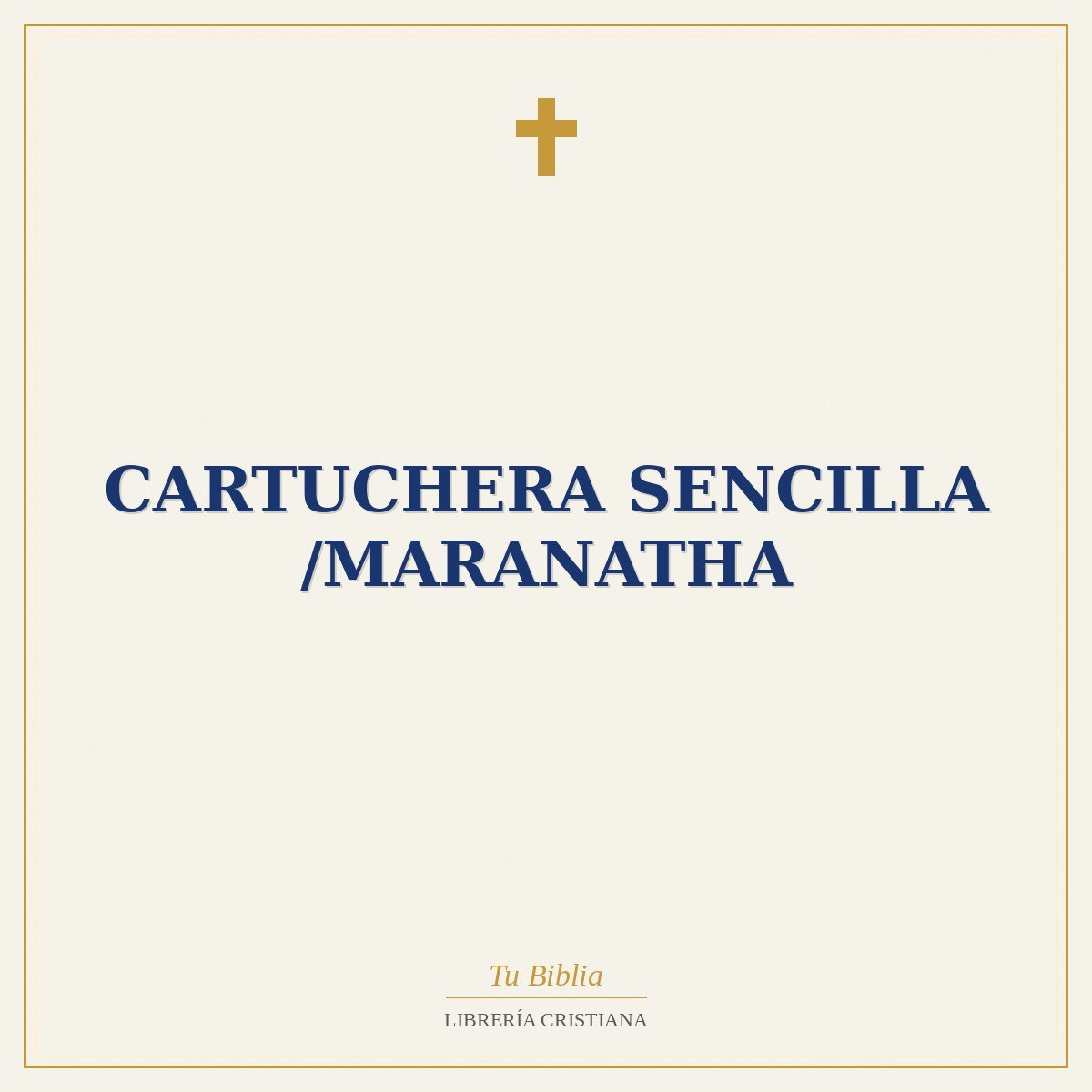 Cartuchera Sencilla /Maranatha 1 Cartuchera Sencilla /Maranatha