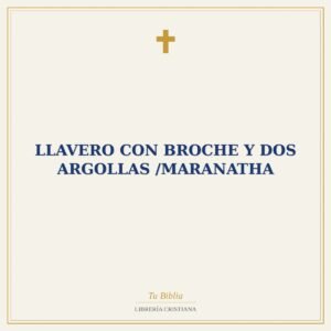Llavero Con Broche y Dos Argollas /Maranatha