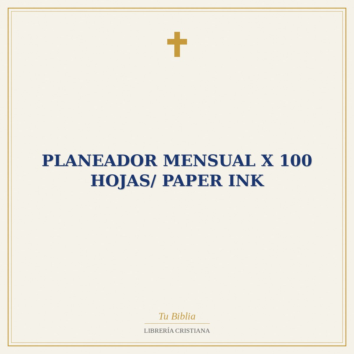Planeador Mensual x 100 Hojas/ Paper Ink 1 Planeador Mensual x 100 Hojas/ Paper Ink