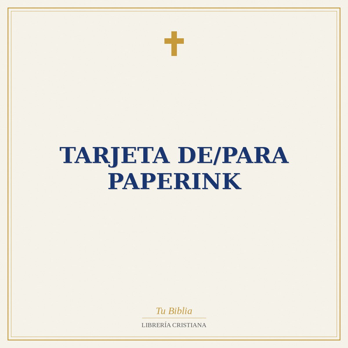 Tarjeta De/Para Paperink 1 Tarjeta De/Para Paperink