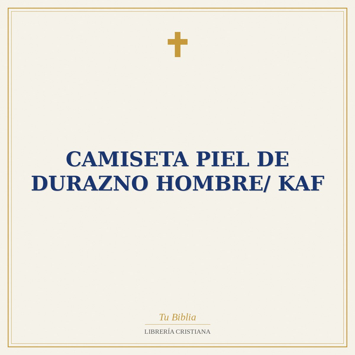 Camiseta Piel De Durazno Hombre/ Kaf 1 Camiseta Piel De Durazno Hombre/ Kaf