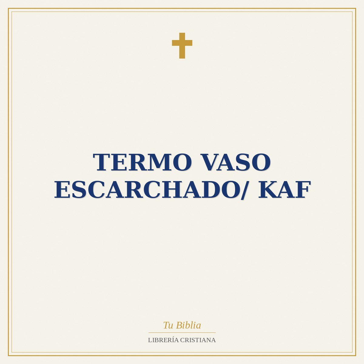 Termo Vaso Escarchado/ Kaf 1 Termo Vaso Escarchado/ Kaf