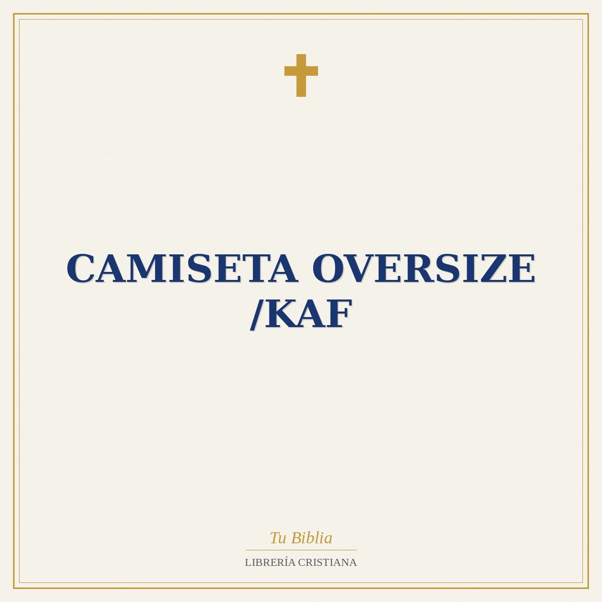 Camiseta Oversize /Kaf 1 Camiseta Oversize /Kaf