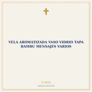 Vela Aromatizada Vaso Vidrio Tapa Bambu Mensajes Varios