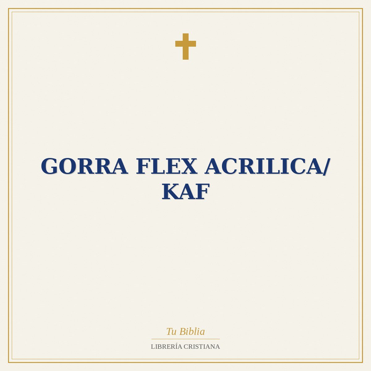 Gorra Flex Acrilica/ KAF 1 Gorra Flex Acrilica/ KAF