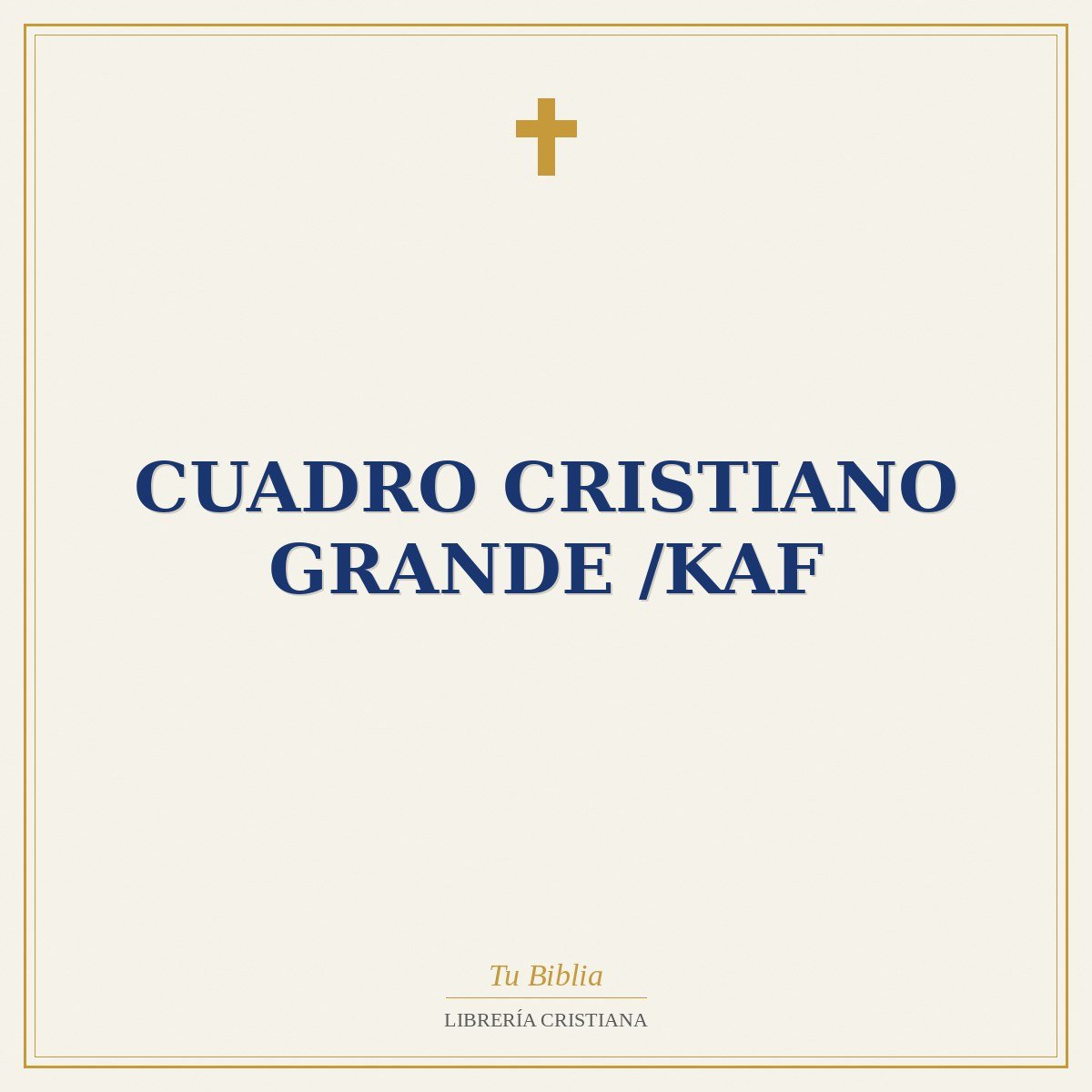 Cuadro Cristiano Grande /Kaf 1 Cuadro Cristiano Grande /Kaf