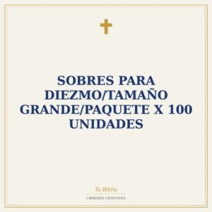 Sobres Para Diezmo/Tamaño Grande/Paquete X 100 Unidades