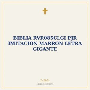 Biblia RVR085CLGI PJR Imitacion Marron Letra Gigante