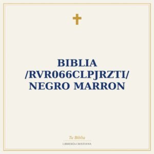 Biblia /RVR066cLPJRZTi/ Negro Marron