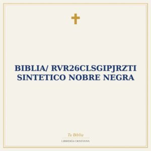 Biblia/ RVR26cLSGiPJRZTI Sintetico Nobre Negra
