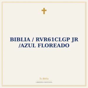 Biblia / RVR61cLGP JR /Azul Floreado