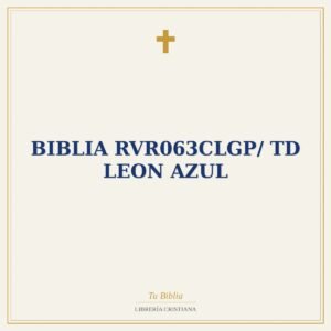 Biblia RVR063cLGP/ TD Leon Azul