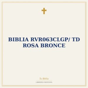 Biblia RVR063cLGP/ TD Rosa Bronce