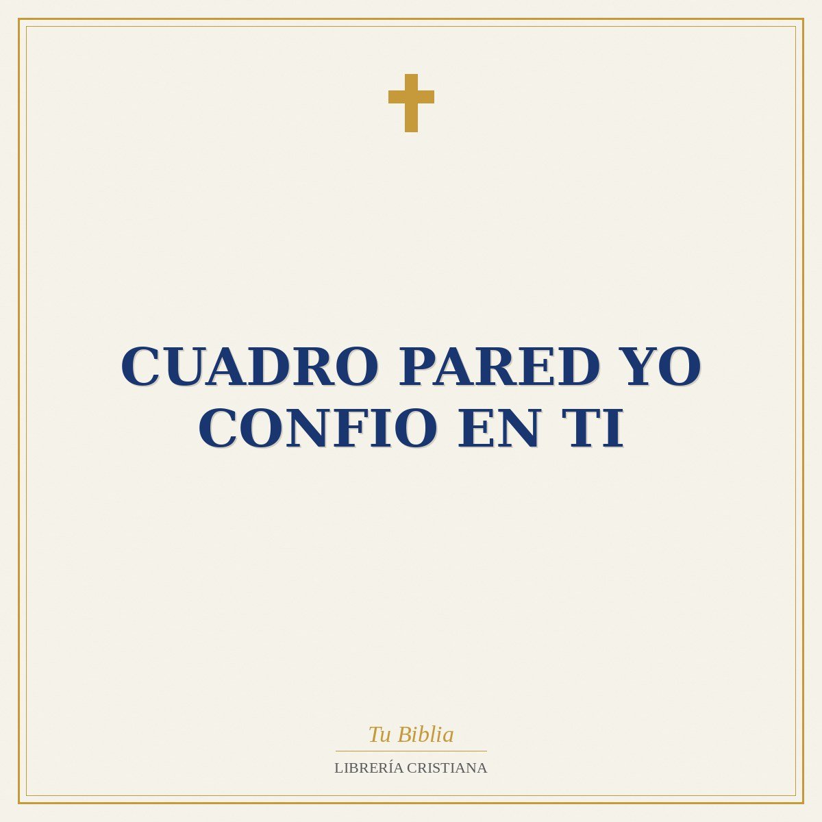 Cuadro Pared Yo Confio en Ti 1 Cuadro Pared Yo Confio en Ti