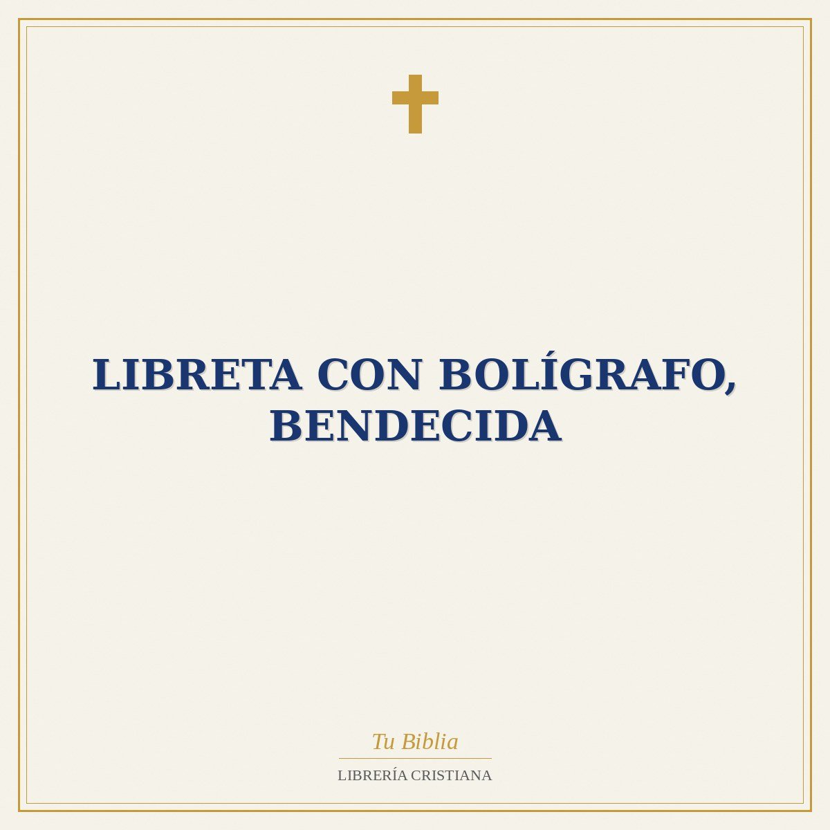 Libreta con Bolígrafo, Bendecida 1 Libreta con Bolígrafo, Bendecida