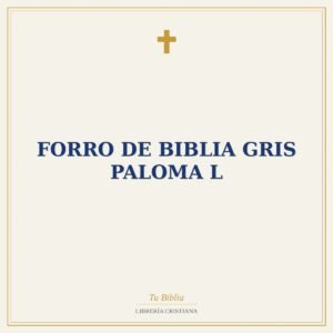 Forro de Biblia Gris Paloma L