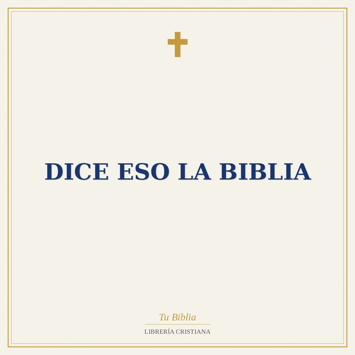 Dice Eso La Biblia 1 Dice Eso La Biblia