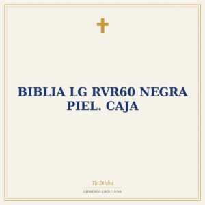 Biblia LG RVR60 negra Piel. Caja