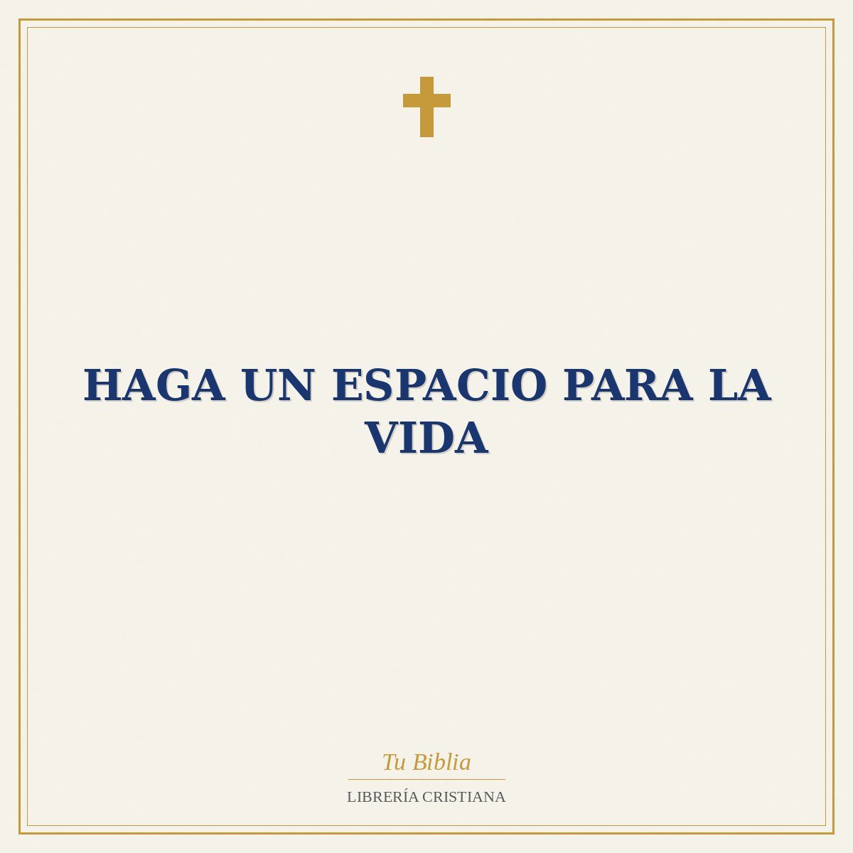 Haga Un Espacio Para La Vida 1 Haga Un Espacio Para La Vida