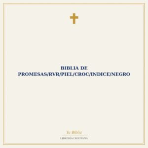 Biblia De Promesas/RVR/Piel/Croc/Indice/Negro